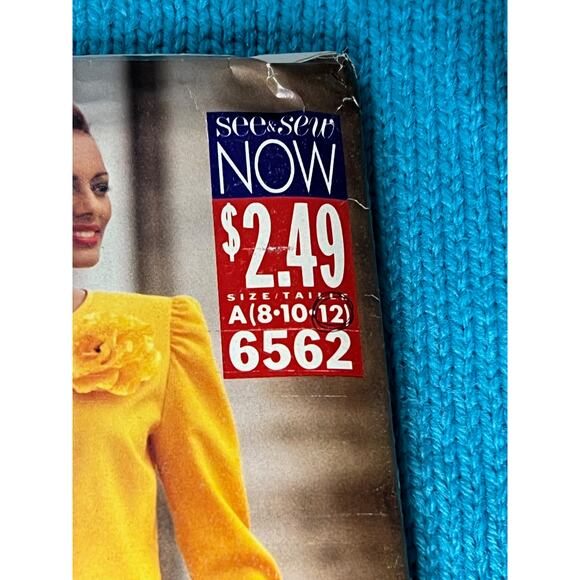 Butterick Sewing pattern 6562 suit blazer tiered drop waist skirt size 8 10 12 - Picture 2 of 5